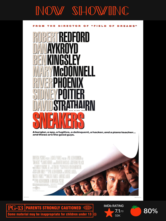 正在放映电影海报电视