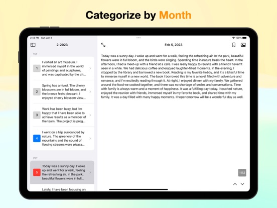 Dayji_简单的日记应用程序可按月查看