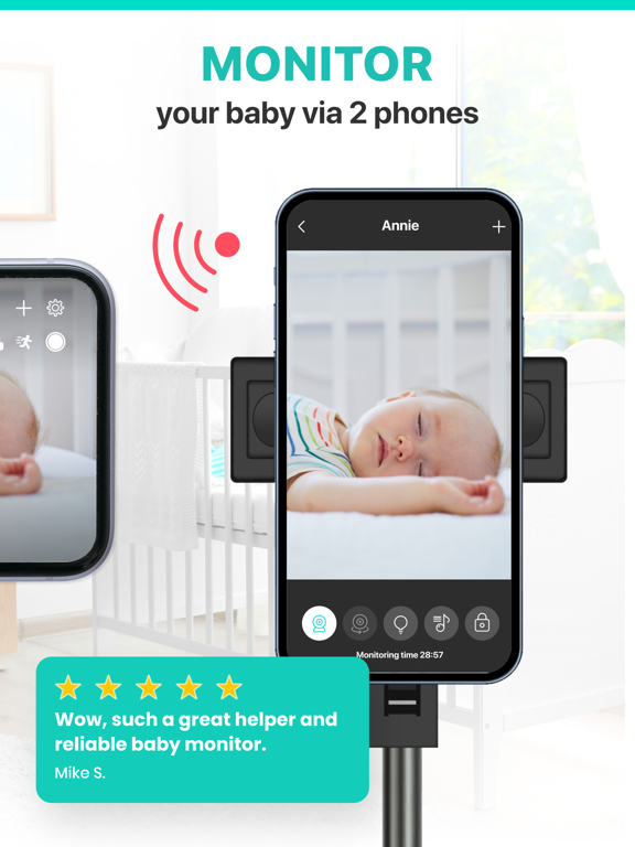 婴儿监控器Annie保姆摄像机