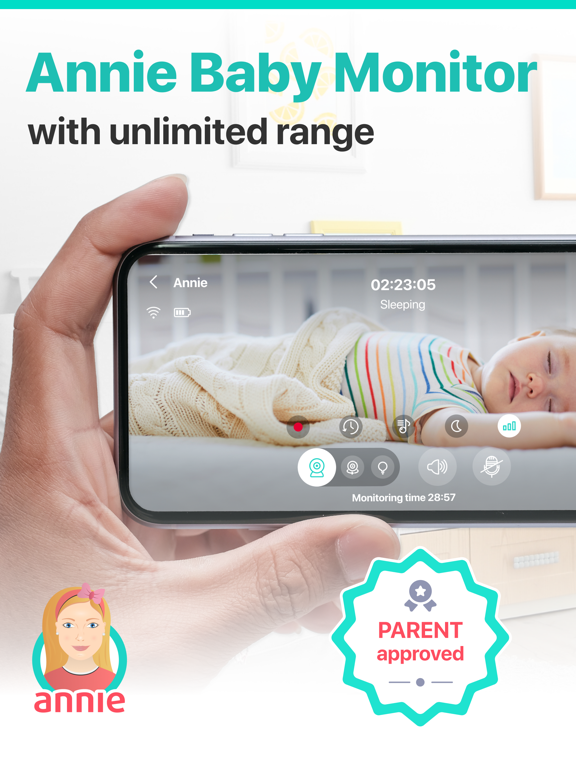 婴儿监控器Annie保姆摄像机