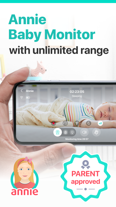 婴儿监控器Annie保姆摄像机