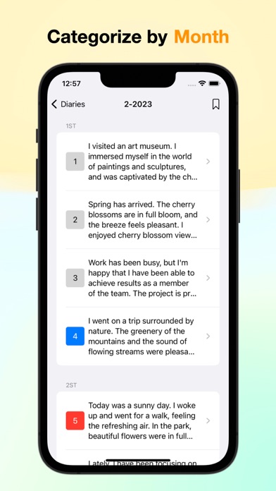 Dayji_简单的日记应用程序可按月查看