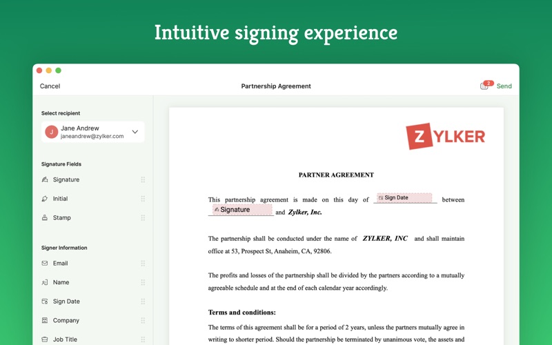 电子签名应用_ZohoSign