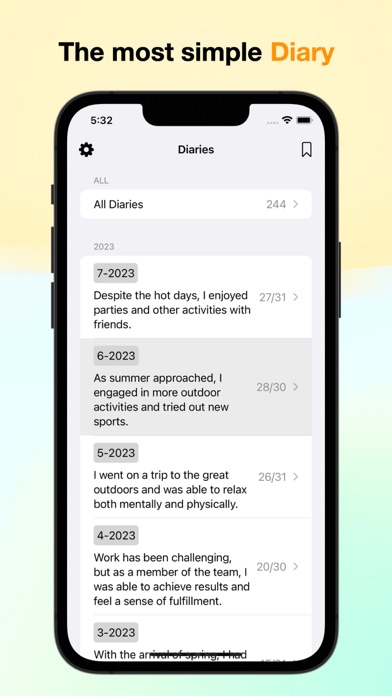 Dayji_简单的日记应用程序可按月查看
