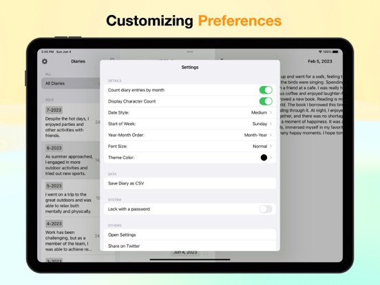 Dayji_简单的日记应用程序可按月查看