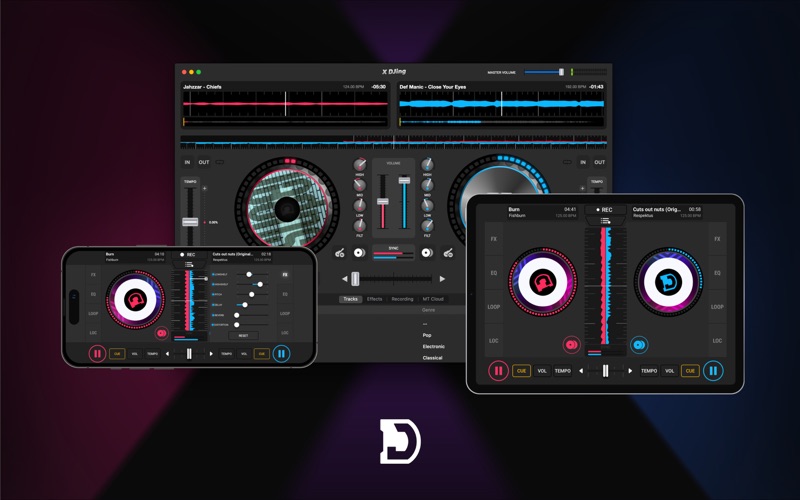 XDJingDJ混音打碟机