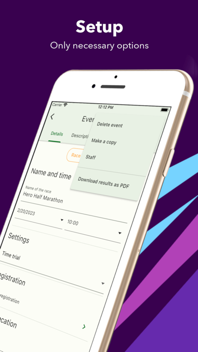 使用RaceTime管理赛事