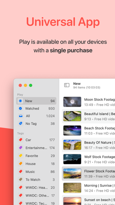 播放保存视频稍后观看