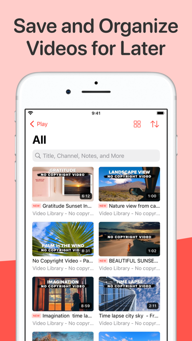 播放保存视频稍后观看