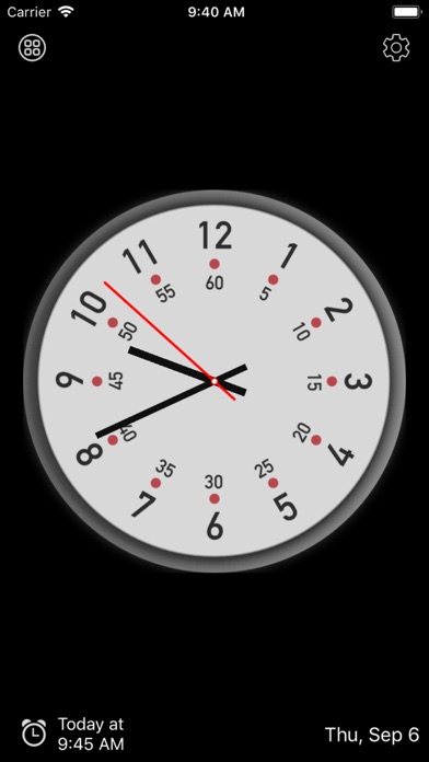 表盘时钟_桌面全屏模拟闹钟报时锁屏待机时间日历小组件