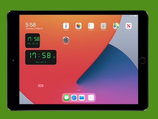 待机数字时钟_电子表桌面全屏显示时间秒灵动岛锁屏小组件