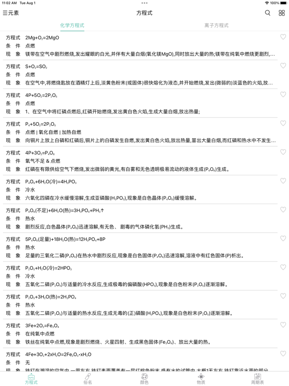 化学方程式
