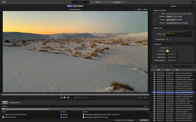 Compressor编码媒体