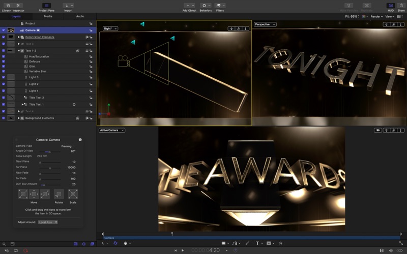 Motion创建动态效果