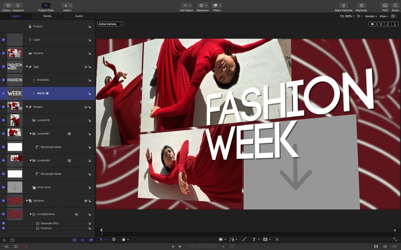 Motion创建动态效果