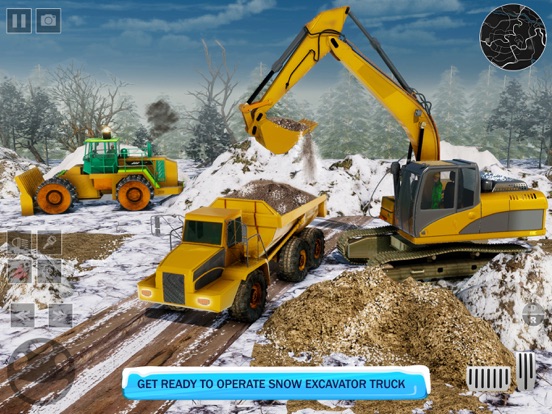 重型挖掘机雪犁模拟