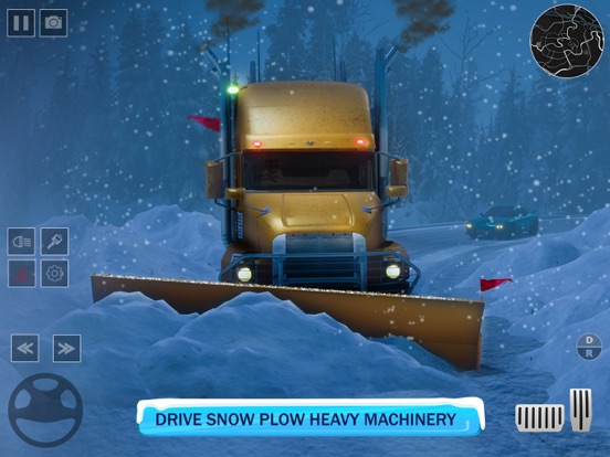 重型挖掘机雪犁模拟